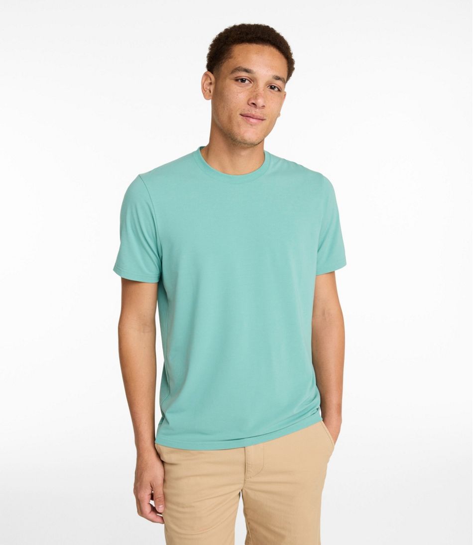 Men's Comfort Stretch Performance® Pima Tee, Short-Sleeve Without Pocket | L.L.Bean Latest