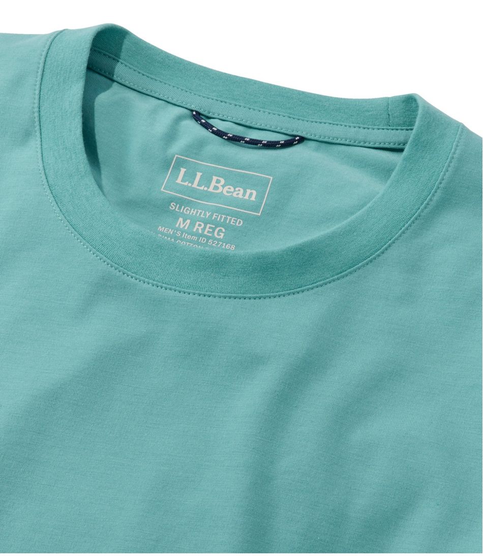 Men's Comfort Stretch Performance® Pima Tee, Short-Sleeve Without Pocket | L.L.Bean Latest