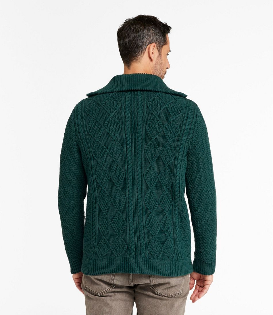 Men's Signature Cotton Fisherman Sweater, Full-Zip | L.L.Bean Everyday