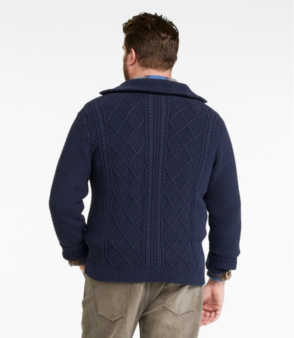 Men's Signature Cotton Fisherman Sweater, Full-Zip | L.L.Bean Everyday