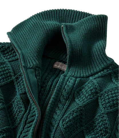 Men's Signature Cotton Fisherman Sweater, Full-Zip | L.L.Bean Everyday