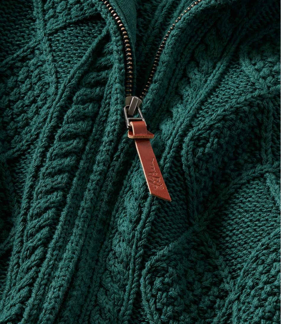 Men's Signature Cotton Fisherman Sweater, Full-Zip | L.L.Bean Everyday