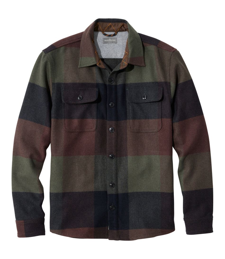 Men's Signature Wool Workshirt, Plaid | L.L.Bean Value