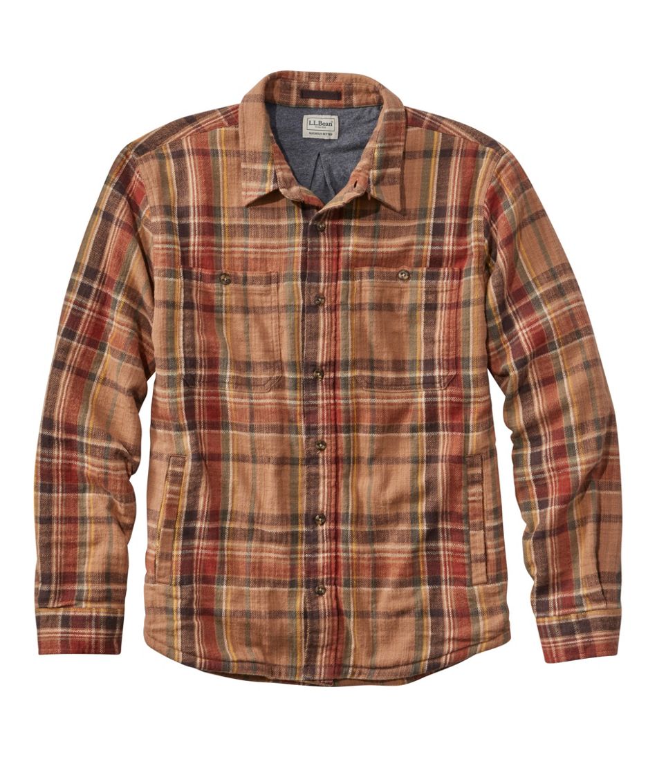 Men's 1912 Field Flannel Shirt, Lined, Slightly Fitted Untucked Fit, Plaid | L.L.Bean Recommended