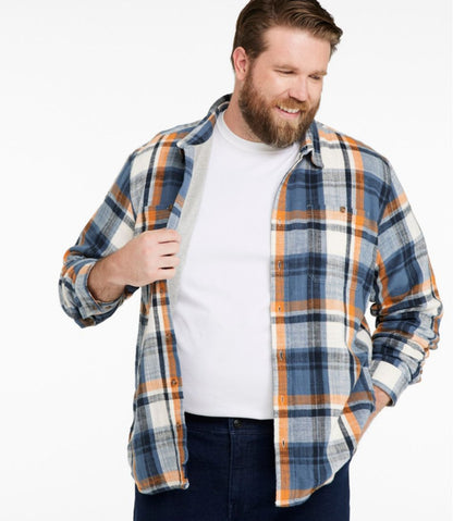 Men's 1912 Field Flannel Shirt, Lined, Slightly Fitted Untucked Fit, Plaid | L.L.Bean Recommended