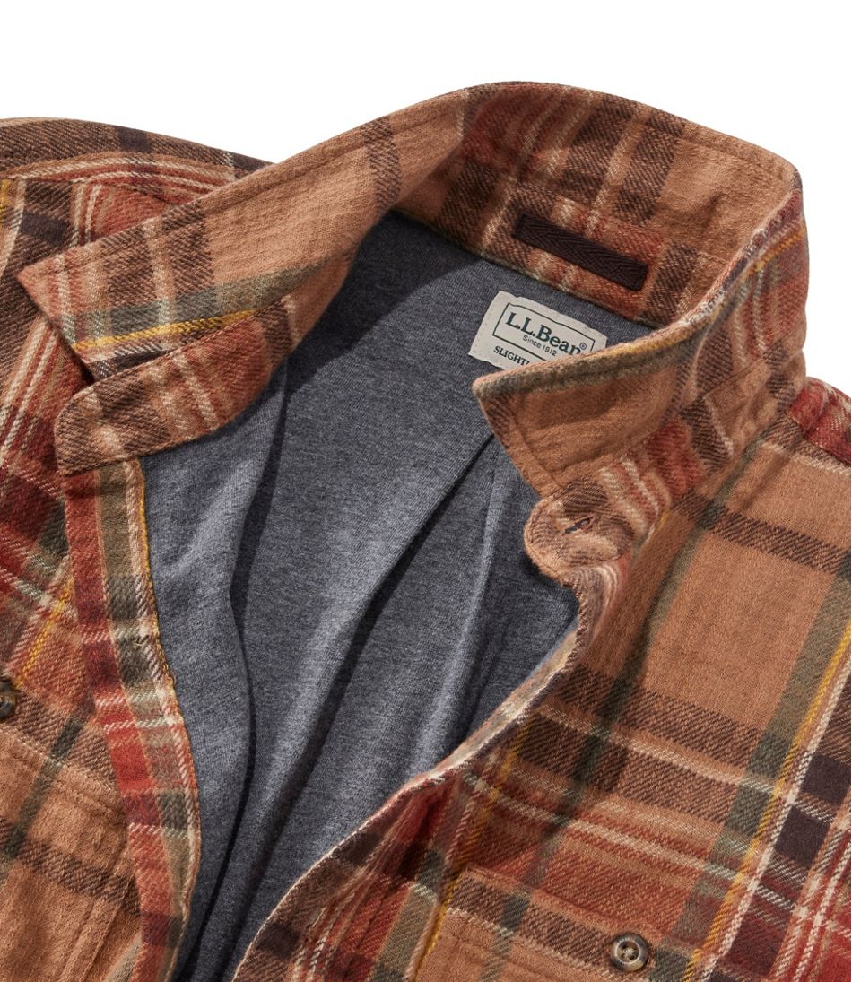 Men's 1912 Field Flannel Shirt, Lined, Slightly Fitted Untucked Fit, Plaid | L.L.Bean Recommended
