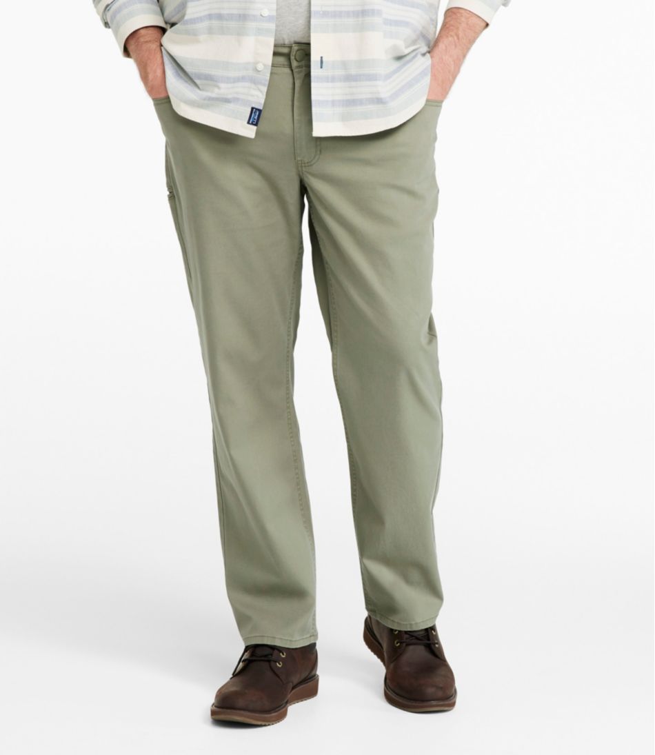 Men's BeanFlex® Performance Canvas Pants, Five-Pocket, Standard Fit, Straight Leg | L.L.Bean Essential