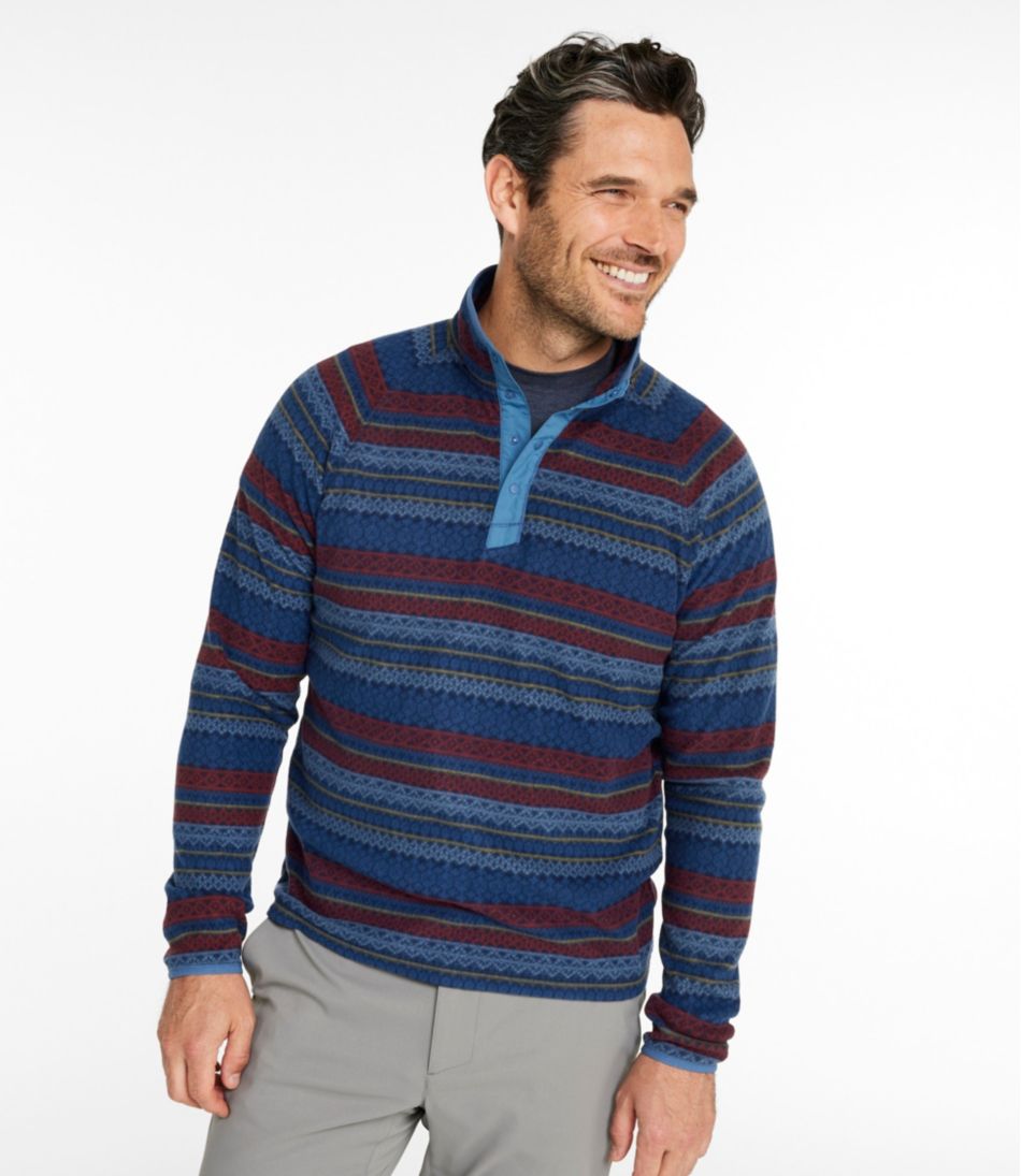 Men's All Season Access Fleece Pullover, Print | L.L.Bean Value