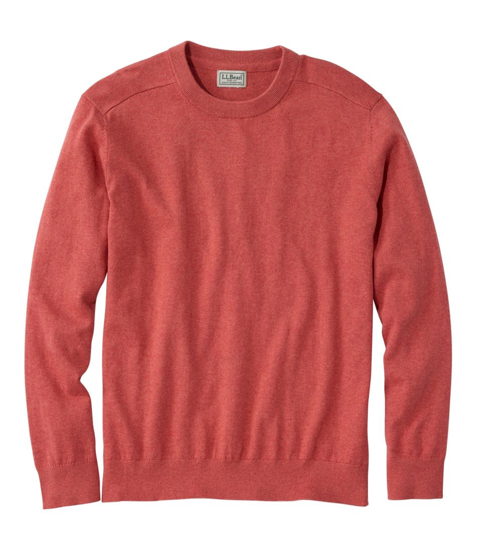 Men's All Seasons Cotton Blend Sweater, Crewneck | L.L.Bean Best Seller