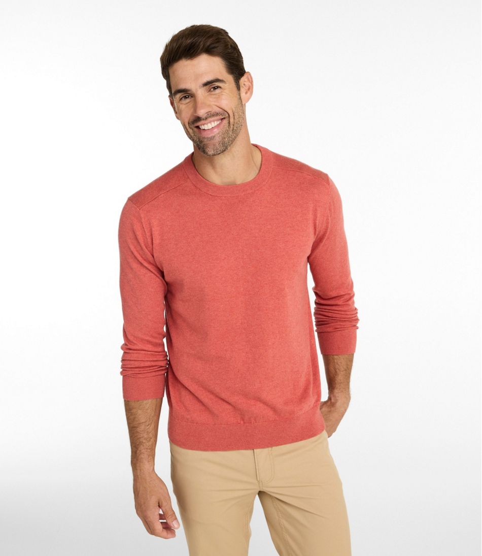 Men's All Seasons Cotton Blend Sweater, Crewneck | L.L.Bean Best Seller