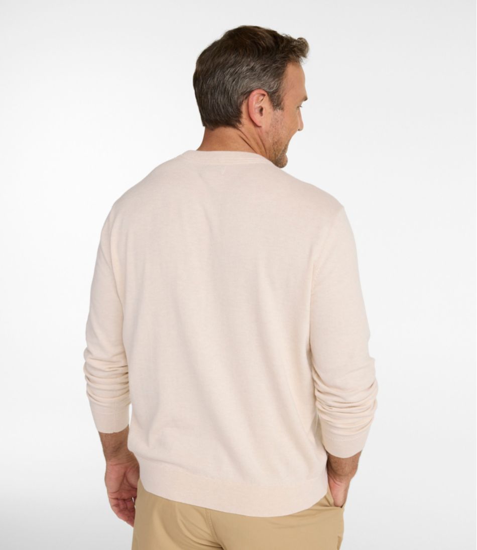Men's All Seasons Cotton Blend Sweater, Crewneck | L.L.Bean Best Seller