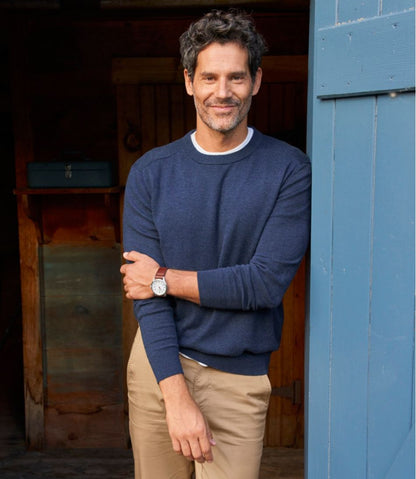 Men's All Seasons Cotton Blend Sweater, Crewneck | L.L.Bean Best Seller