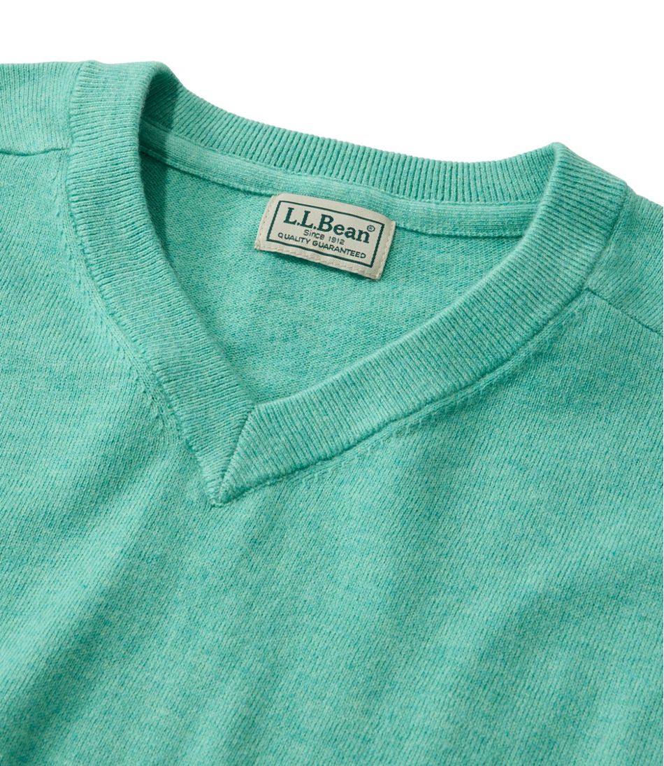 Men's All Seasons Cotton Blend Sweater, V-Neck | L.L.Bean Essential