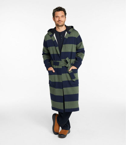 Men's Mariner Sweatshirt Robe, Stripe | L.L.Bean Everyday
