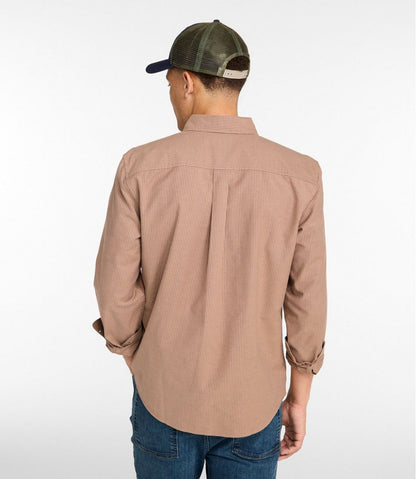 Men's Sunwashed Oxford Shirt, Slightly Fitted Untucked Fit, Stripe | L.L.Bean Value