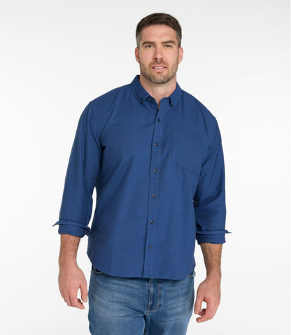 Men's Sunwashed Oxford Shirt, Slightly Fitted Untucked Fit, Stripe | L.L.Bean Value
