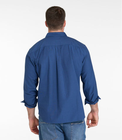 Men's Sunwashed Oxford Shirt, Slightly Fitted Untucked Fit, Stripe | L.L.Bean Value