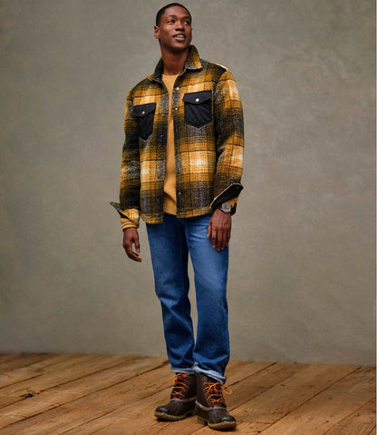 Men's Signature Mixed Media Fleece Shirt Jacket, Plaid | L.L.Bean Great Value