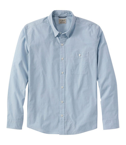 Men's Comfort Stretch Performance® Chambray Shirt, Long-Sleeve, Slightly Fitted Untucked Fit | L.L.Bean Exclusive