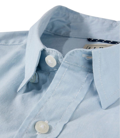 Men's Comfort Stretch Performance® Chambray Shirt, Long-Sleeve, Slightly Fitted Untucked Fit | L.L.Bean Exclusive