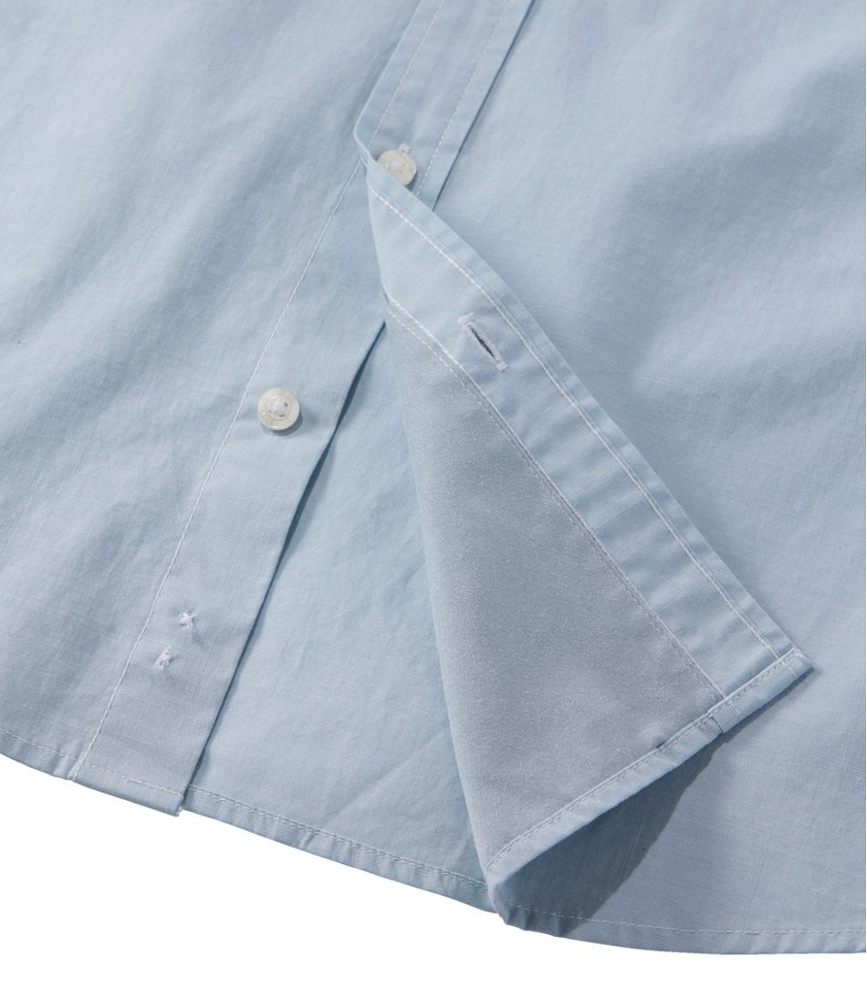 Men's Comfort Stretch Performance® Chambray Shirt, Long-Sleeve, Slightly Fitted Untucked Fit | L.L.Bean Exclusive