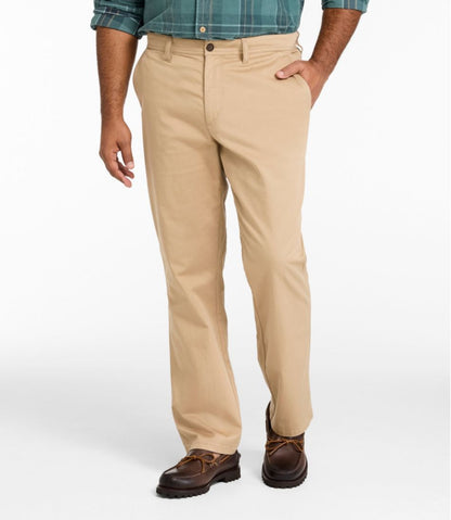 Men's Sunwashed Khaki Pants, Standard Fit, Straight Leg | L.L.Bean Signature
