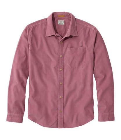 Men's Sunwashed Corduroy Shirt, Slightly Fitted Untucked Fit | L.L.Bean Everyday
