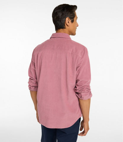 Men's Sunwashed Corduroy Shirt, Slightly Fitted Untucked Fit | L.L.Bean Everyday