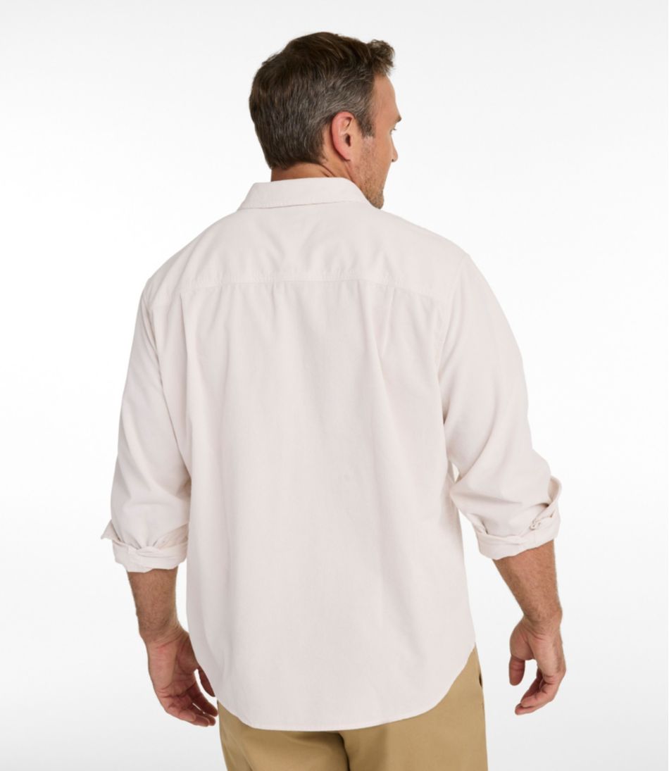 Men's Sunwashed Corduroy Shirt, Slightly Fitted Untucked Fit | L.L.Bean Everyday