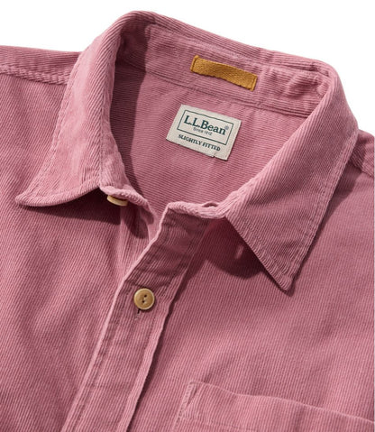 Men's Sunwashed Corduroy Shirt, Slightly Fitted Untucked Fit | L.L.Bean Everyday