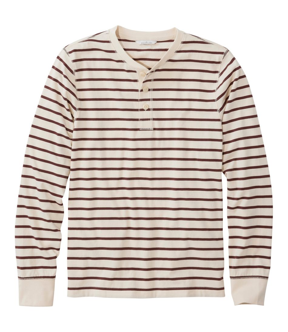 Men's Signature Northwoods Henley, Long-Sleeve, Stripe | L.L.Bean Recommended