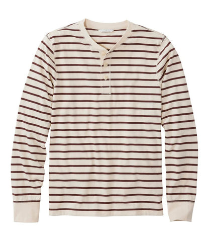 Men's Signature Northwoods Henley, Long-Sleeve, Stripe | L.L.Bean Recommended