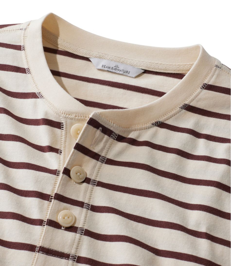 Men's Signature Northwoods Henley, Long-Sleeve, Stripe | L.L.Bean Recommended
