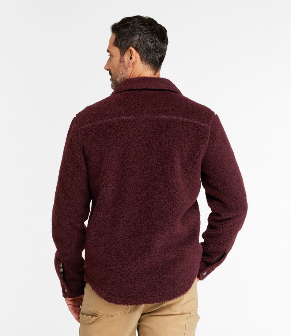 Men's Signature Mixed Media Fleece Shirt Jacket | L.L.Bean Signature