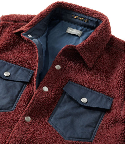 Men's Signature Mixed Media Fleece Shirt Jacket | L.L.Bean Signature