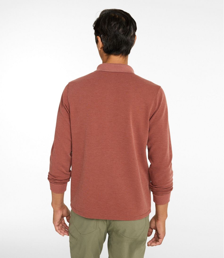 Men's Mountainside Micro Waffle Polo, Long-Sleeve | L.L.Bean Essential