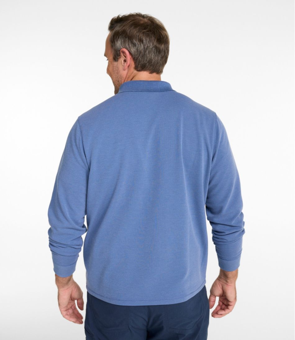 Men's Mountainside Micro Waffle Polo, Long-Sleeve | L.L.Bean Essential