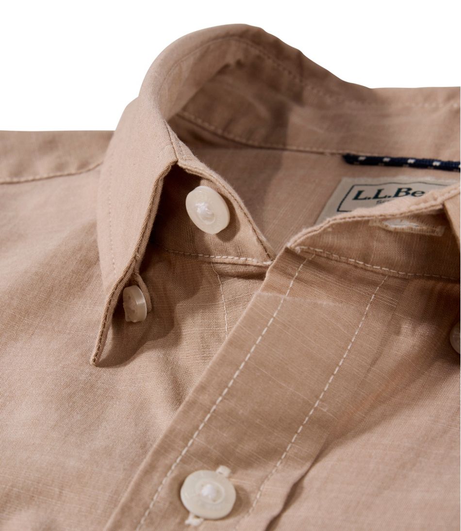 Men's Comfort Stretch Performance® Chambray Shirt, Short-Sleeve, Slightly Fitted Untucked Fit | L.L.Bean Everyday