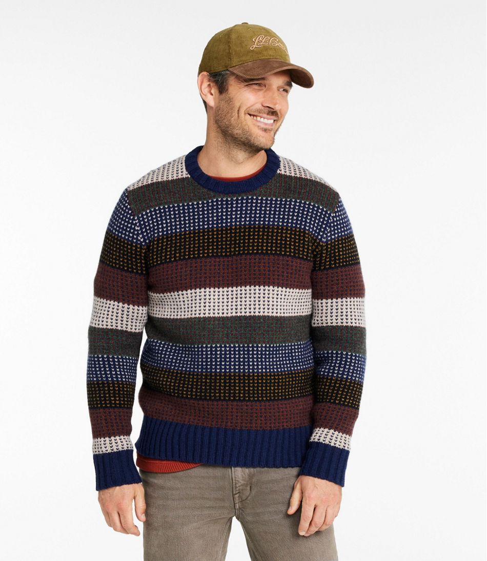 Men's Signature 1980 Matinicus Rock Sweater, Crewneck, Stripe | L.L.Bean Popular