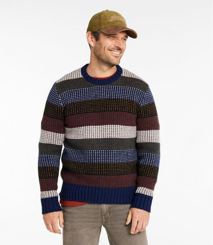 Men's Signature 1980 Matinicus Rock Sweater, Crewneck, Stripe | L.L.Bean Popular