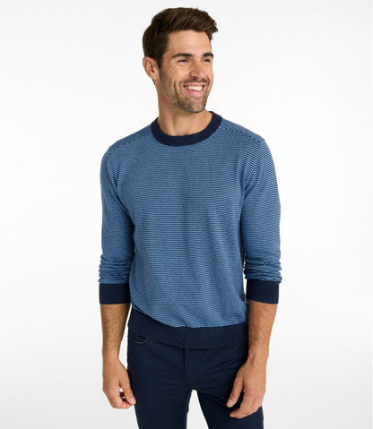 Men's All Seasons Cotton Blend Sweater, Crewneck, Stripe | L.L.Bean Essential