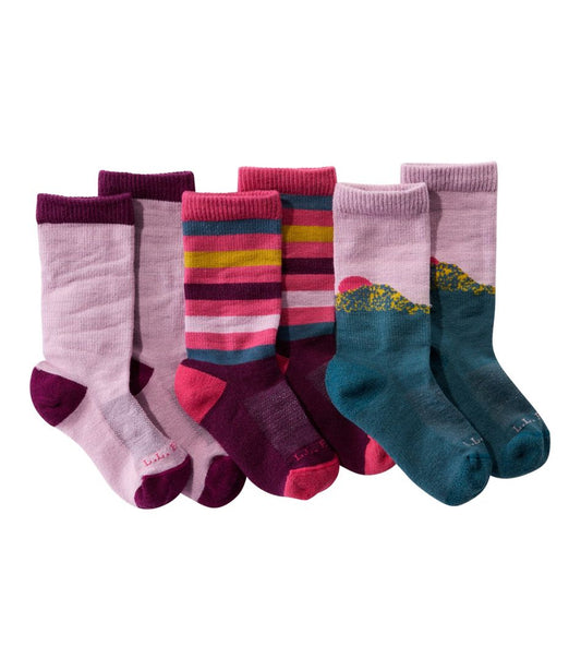 Kids' Camden Trail Socks, 3-Pack | L.L.Bean Recommended