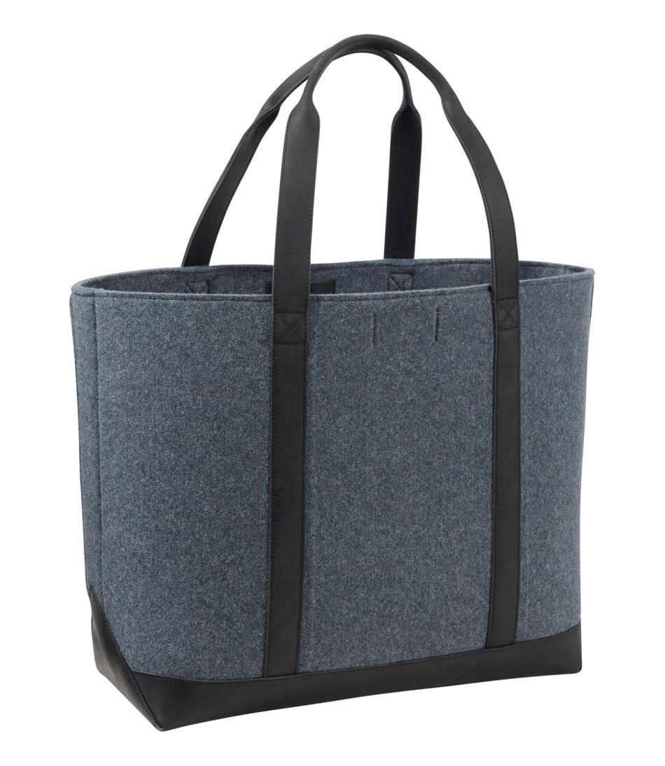 Leather-Trim Wool Tote | L.L.Bean Latest