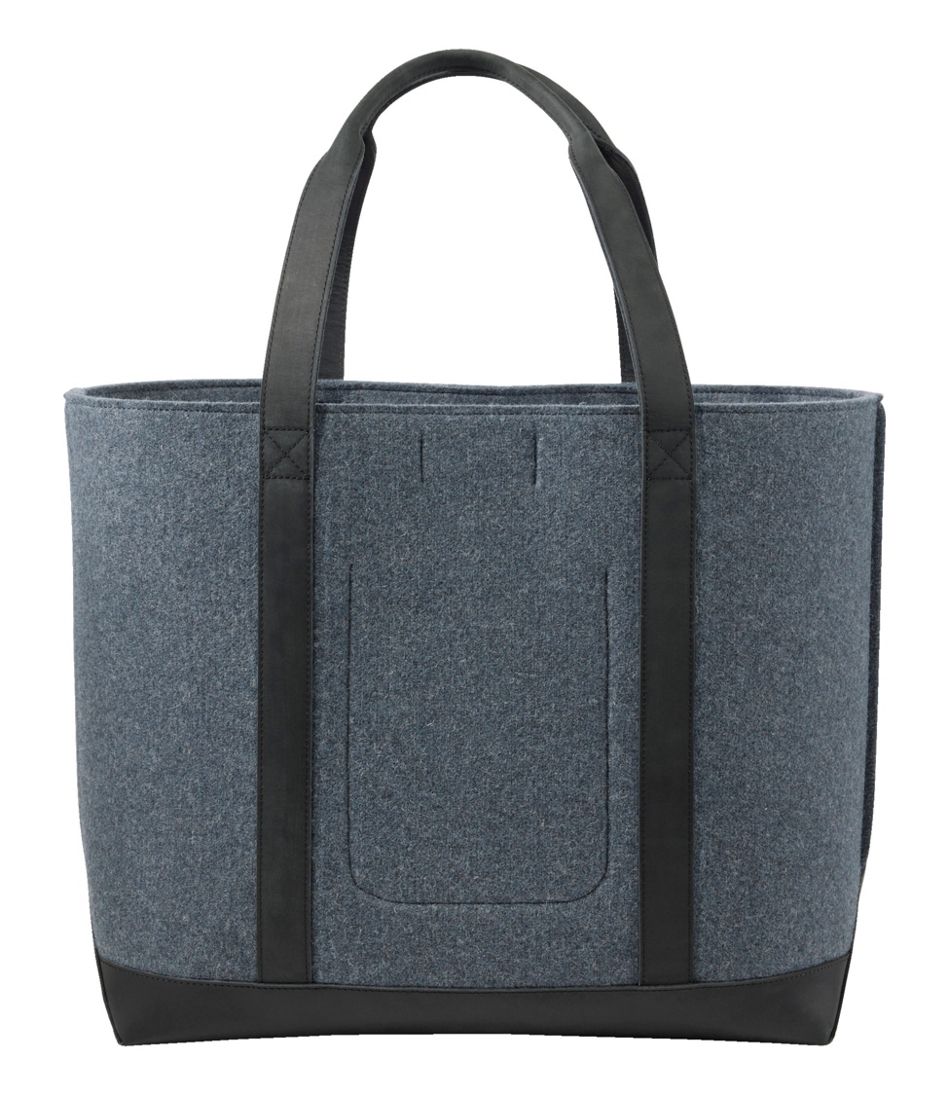 Leather-Trim Wool Tote | L.L.Bean Latest