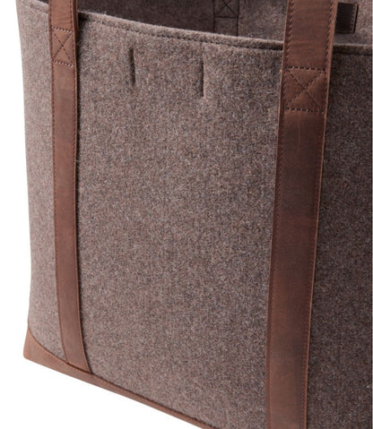 Leather-Trim Wool Tote | L.L.Bean Latest