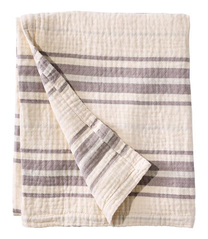 Lightweight Cotton Gauze Throw, Stripe | L.L.Bean Essential