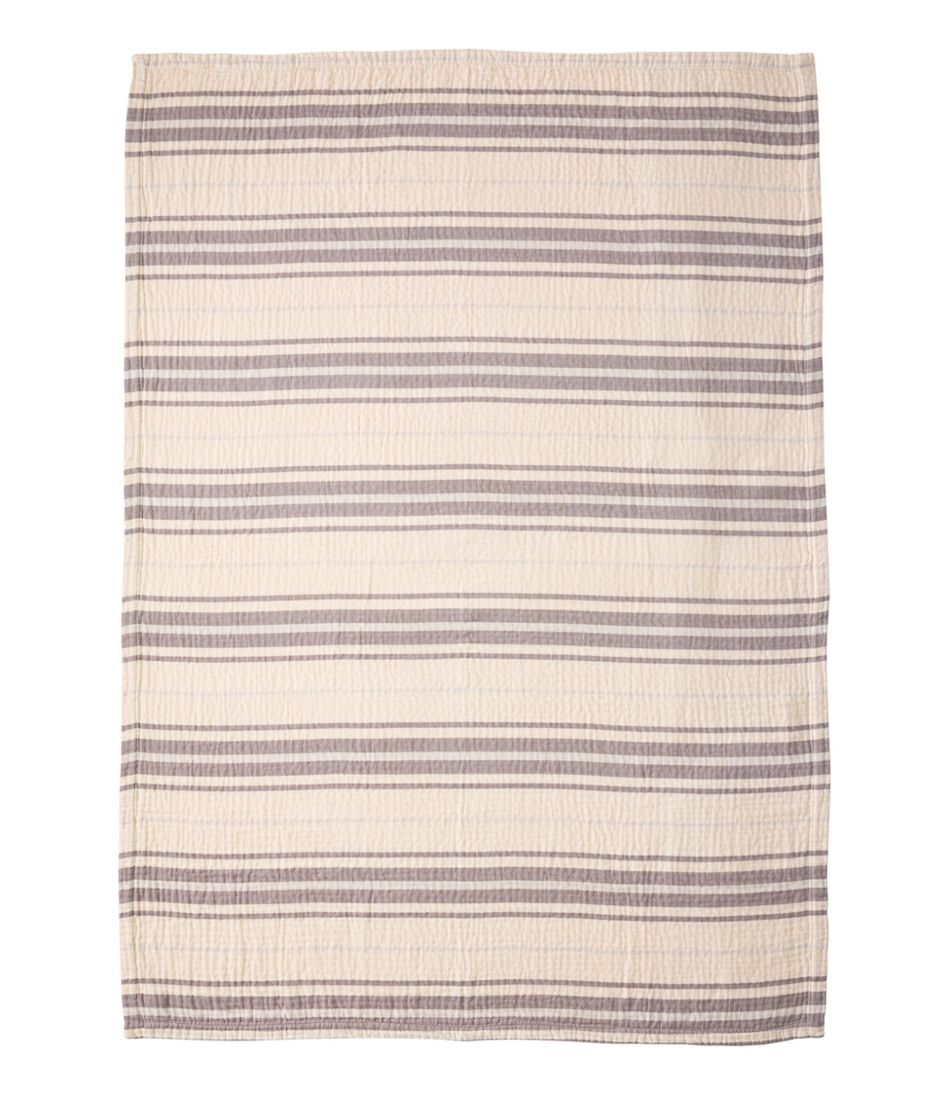 Lightweight Cotton Gauze Throw, Stripe | L.L.Bean Essential