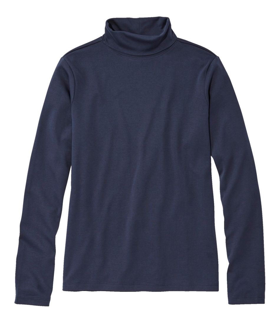 Women's Pima Cotton Turtleneck, Long-Sleeve | L.L.Bean Signature