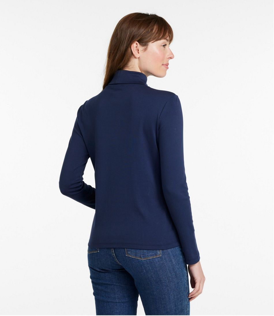 Women's Pima Cotton Turtleneck, Long-Sleeve | L.L.Bean Signature