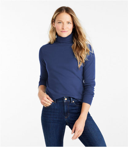 Women's L.L.Bean Interlock Turtleneck, Long-Sleeve | L.L.Bean Classic